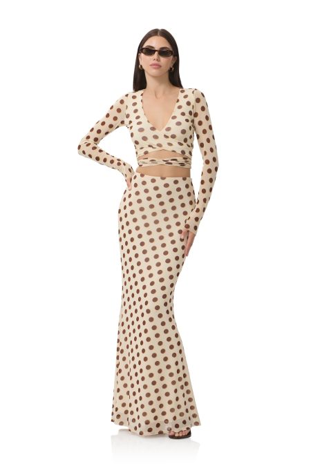 Halsey Top - Gold Halo Dot