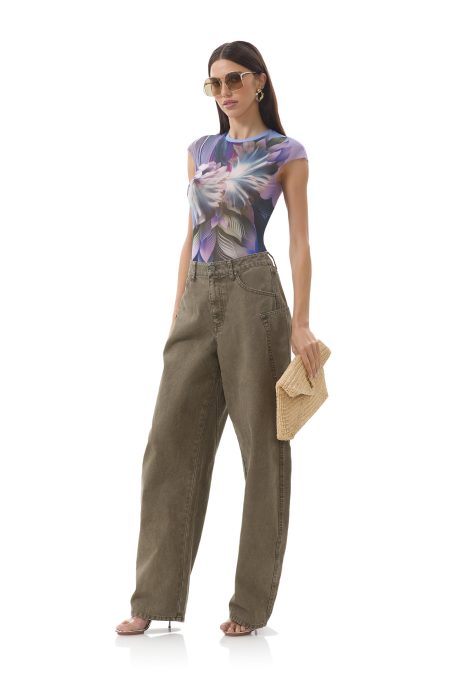 Nina Top - Abstract Orchid