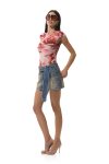 Nina Top - Peach Roses